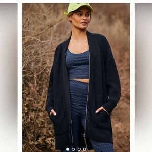 Varley Maybelle Ribbed Cotton Knit Jacket